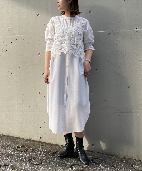 AS KNOW AS PINKY（アズノゥアズピンキー）の「レース何でも重ねキャミソール（キャミソール・レディース・ホワイト・FREE）」の9枚目の写真