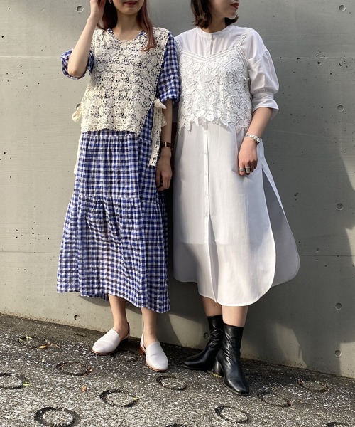 AS KNOW AS PINKY（アズノゥアズピンキー）の「レース何でも重ねキャミソール（キャミソール・レディース・ホワイト・FREE）」の4枚目の写真