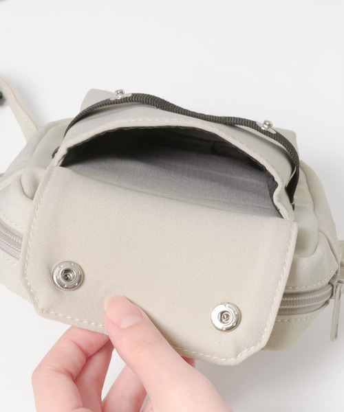 SENSE OF PLACE by URBAN RESEARCH（センスオブプレイスバイアーバンリサーチ）の「ミニショルダーバック（ショルダーバッグ・メンズ・ライトブルー/ライトベージュ/ブラック/ブルー系その他/チャコールグレー・ONE）」の15枚目の写真