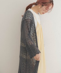 ITEMS URBANRESEARCH | 透かし編みニットロングカーディガン(カーディガン/ボレロ)