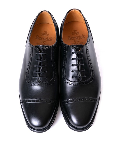 Berwick1707(バーウィック)の「Berwick バーウィック キャップトゥ 5277 ヴィブラム ソール(ドレスシューズ・メンズ・ブラック・7/6/6.5/8/7.5/8.5/5.5/5)」の4枚目の写真