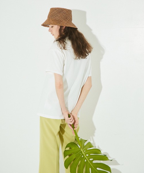 PUBLIC TOKYO(パブリックトウキョウ)の「アートグラフィックTEE/ウォッシャブル(Tシャツ/カットソー・レディース・オレンジ/ベージュ/ブルー・FREE)」の16枚目の写真