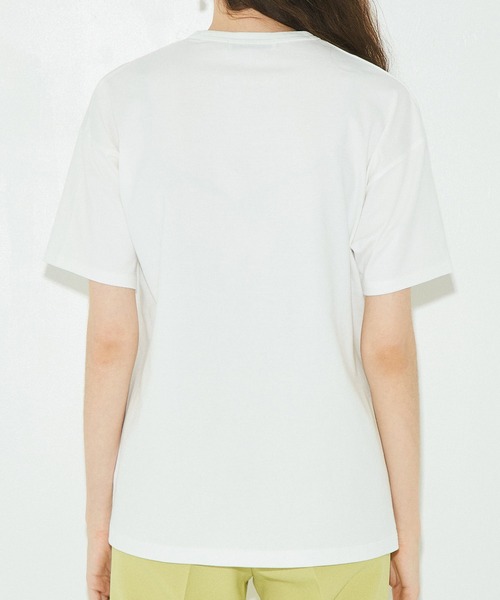 PUBLIC TOKYO(パブリックトウキョウ)の「アートグラフィックTEE/ウォッシャブル(Tシャツ/カットソー・レディース・オレンジ/ベージュ/ブルー・FREE)」の19枚目の写真