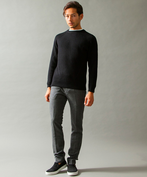 BEAUTY&YOUTH UNITED ARROWS(ビューティーアンドユースユナイテッドアローズ)の「BY ツイスト アゼ クルーネック ニット ◆(ニット/セーター・メンズ・ホワイト/ブラック/ネイビー・SMALL/MEDIUM/LARGE/X-LARGE)」の17枚目の写真