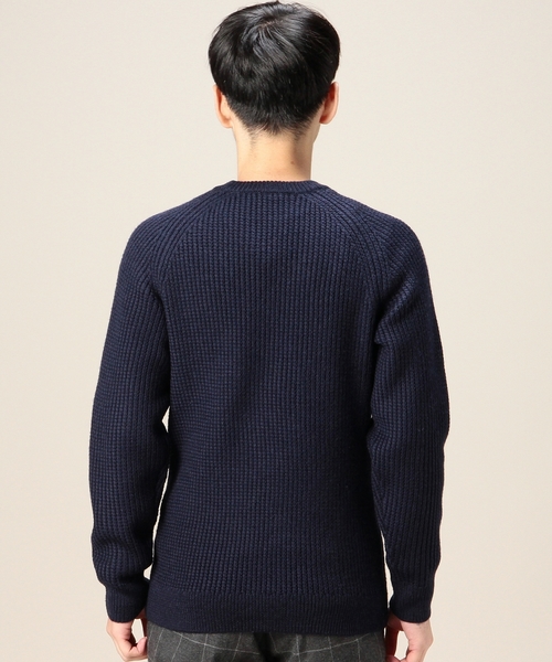 BEAUTY&YOUTH UNITED ARROWS(ビューティーアンドユースユナイテッドアローズ)の「BY ツイスト アゼ クルーネック ニット ◆(ニット/セーター・メンズ・ホワイト/ブラック/ネイビー・SMALL/MEDIUM/LARGE/X-LARGE)」の4枚目の写真