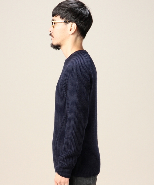 BEAUTY&YOUTH UNITED ARROWS(ビューティーアンドユースユナイテッドアローズ)の「BY ツイスト アゼ クルーネック ニット ◆(ニット/セーター・メンズ・ホワイト/ブラック/ネイビー・SMALL/MEDIUM/LARGE/X-LARGE)」の6枚目の写真