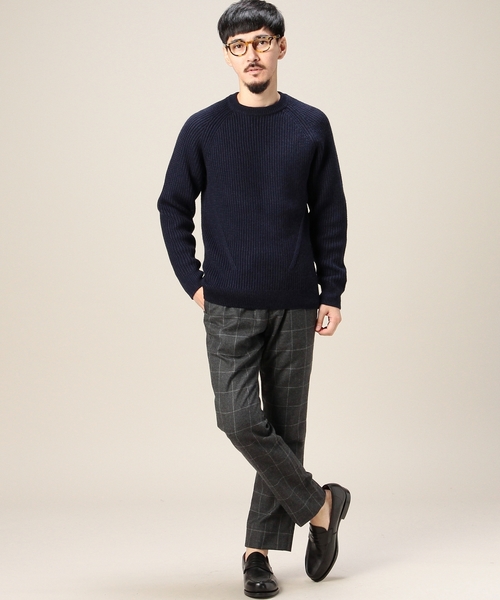 BEAUTY&YOUTH UNITED ARROWS(ビューティーアンドユースユナイテッドアローズ)の「BY ツイスト アゼ クルーネック ニット ◆(ニット/セーター・メンズ・ホワイト/ブラック/ネイビー・SMALL/MEDIUM/LARGE/X-LARGE)」の7枚目の写真