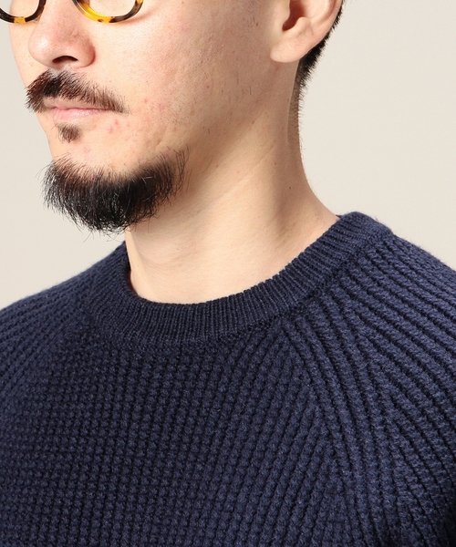 BEAUTY&YOUTH UNITED ARROWS(ビューティーアンドユースユナイテッドアローズ)の「BY ツイスト アゼ クルーネック ニット ◆(ニット/セーター・メンズ・ホワイト/ブラック/ネイビー・SMALL/MEDIUM/LARGE/X-LARGE)」の8枚目の写真