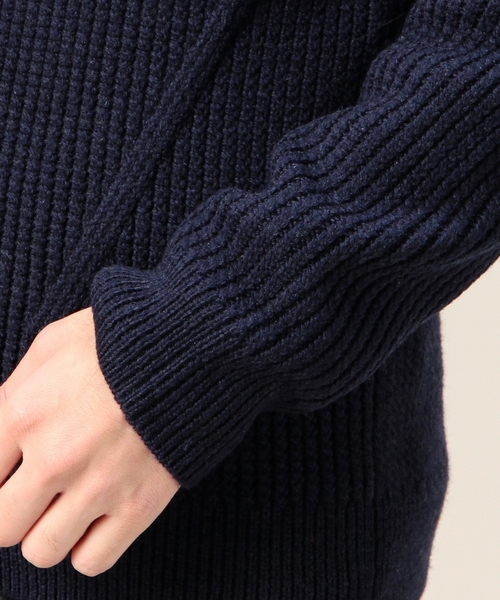 BEAUTY&YOUTH UNITED ARROWS(ビューティーアンドユースユナイテッドアローズ)の「BY ツイスト アゼ クルーネック ニット ◆(ニット/セーター・メンズ・ホワイト/ブラック/ネイビー・SMALL/MEDIUM/LARGE/X-LARGE)」の10枚目の写真