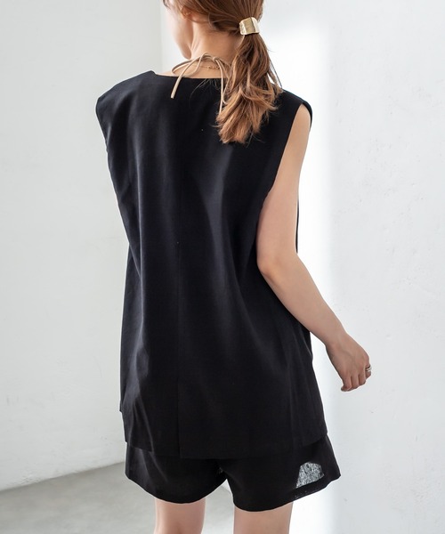 mystic（ミスティック）の「ロングベスト（ベスト・レディース・ブラック/アイボリー・FREE）」の2枚目の写真