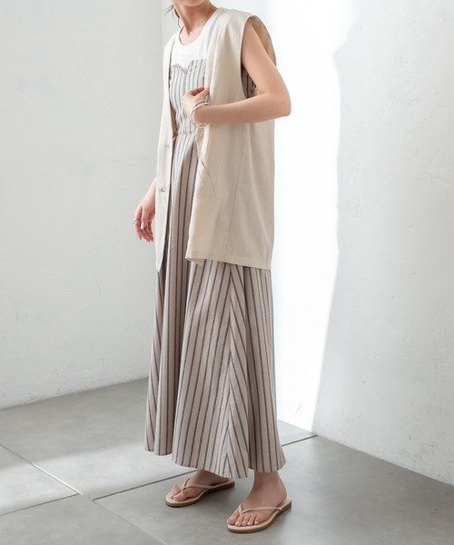 mystic（ミスティック）の「ロングベスト（ベスト・レディース・ブラック/アイボリー・FREE）」の4枚目の写真