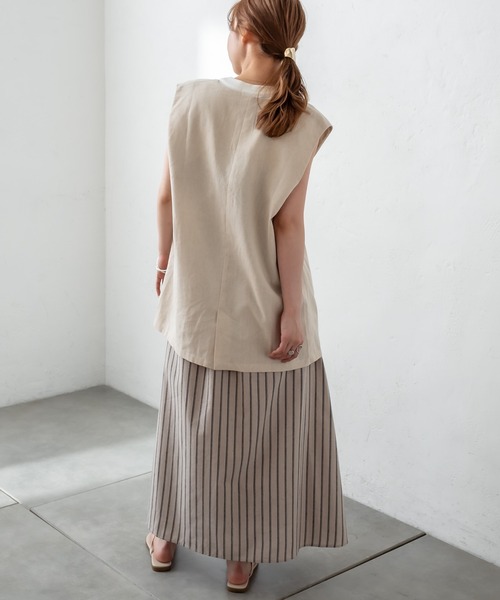 mystic（ミスティック）の「ロングベスト（ベスト・レディース・ブラック/アイボリー・FREE）」の8枚目の写真