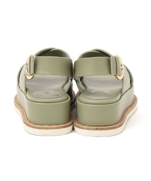 SHIPS（シップス）の「プラットフォームクロスサンダル◆（サンダル・レディース・ライトグリーン/ナチュラル/ブラック・36/37/38）」の11枚目の写真