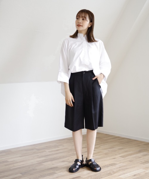 UNFIELD（アンフィールド）の「【UNFIELD リネン混ショートパンツ】（その他パンツ・レディース・ブラック/ベージュ/ナチュラル・FREE）」の8枚目の写真