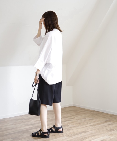 UNFIELD（アンフィールド）の「【UNFIELD リネン混ショートパンツ】（その他パンツ・レディース・ブラック/ベージュ/ナチュラル・FREE）」の10枚目の写真