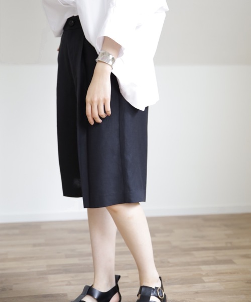 UNFIELD（アンフィールド）の「【UNFIELD リネン混ショートパンツ】（その他パンツ・レディース・ブラック/ベージュ/ナチュラル・FREE）」の12枚目の写真