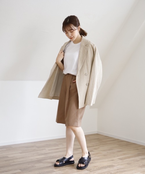 UNFIELD（アンフィールド）の「【UNFIELD リネン混ショートパンツ】（その他パンツ・レディース・ブラック/ベージュ/ナチュラル・FREE）」の15枚目の写真