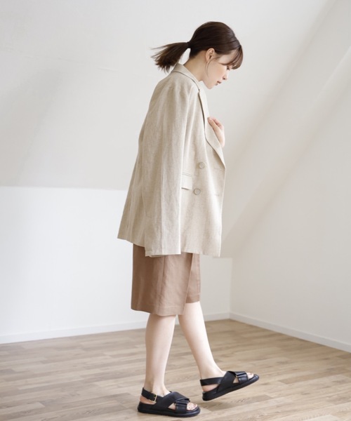 UNFIELD（アンフィールド）の「【UNFIELD リネン混ショートパンツ】（その他パンツ・レディース・ブラック/ベージュ/ナチュラル・FREE）」の18枚目の写真