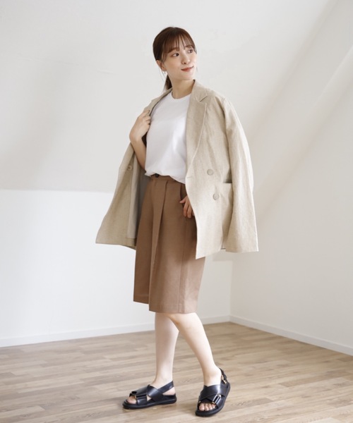 UNFIELD（アンフィールド）の「【UNFIELD リネン混ショートパンツ】（その他パンツ・レディース・ブラック/ベージュ/ナチュラル・FREE）」の20枚目の写真