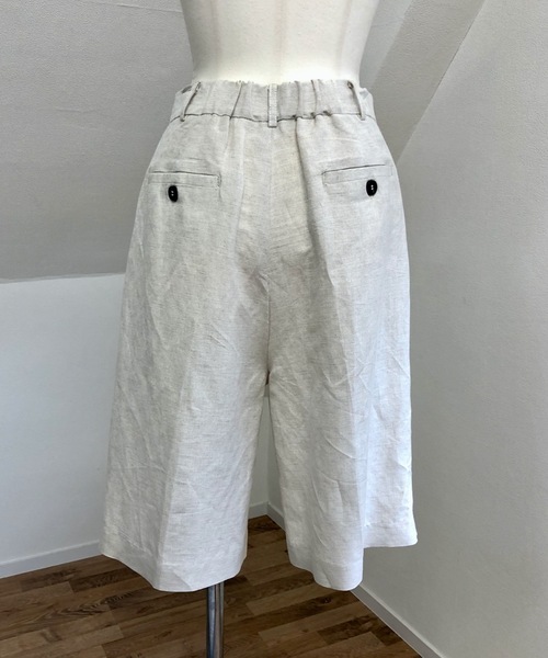UNFIELD（アンフィールド）の「【UNFIELD リネン混ショートパンツ】（その他パンツ・レディース・ブラック/ベージュ/ナチュラル・FREE）」の6枚目の写真