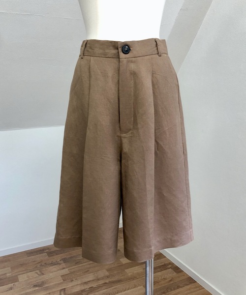 UNFIELD（アンフィールド）の「【UNFIELD リネン混ショートパンツ】（その他パンツ・レディース・ブラック/ベージュ/ナチュラル・FREE）」の5枚目の写真