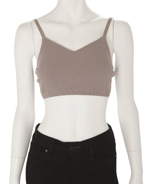 MERCURYDUO（マーキュリーデュオ）の「カップ付バックレースブラトップ（Tシャツ/カットソー・レディース・オフホワイト/ブラック/ブラウン・FREE）」の11枚目の写真