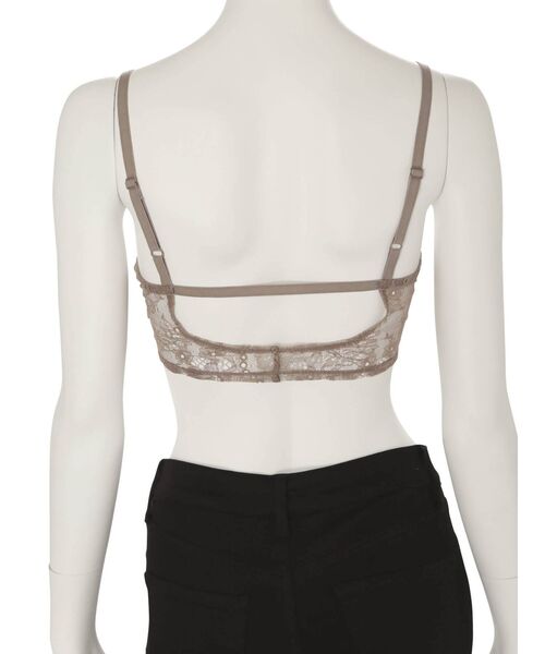 MERCURYDUO（マーキュリーデュオ）の「カップ付バックレースブラトップ（Tシャツ/カットソー・レディース・オフホワイト/ブラック/ブラウン・FREE）」の7枚目の写真