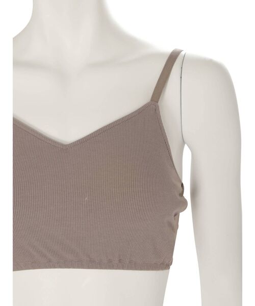 MERCURYDUO（マーキュリーデュオ）の「カップ付バックレースブラトップ（Tシャツ/カットソー・レディース・オフホワイト/ブラック/ブラウン・FREE）」の8枚目の写真