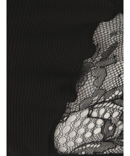 MERCURYDUO（マーキュリーデュオ）の「カップ付バックレースブラトップ（Tシャツ/カットソー・レディース・オフホワイト/ブラック/ブラウン・FREE）」の10枚目の写真