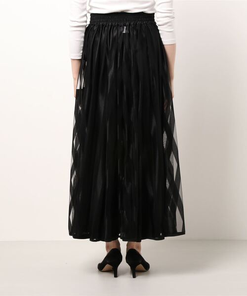 Thomas magpie(トーマスマグパイ)の「【THOMAS MAGPIE】Stripe Mesh(スカート・レディース・ブラック・FREE)」の3枚目の写真