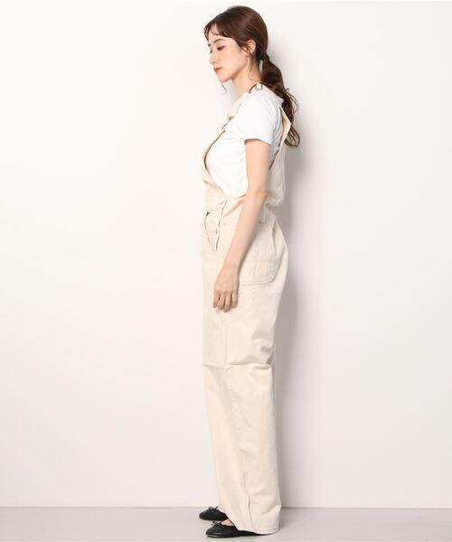 Wrangler(ラングラー)の「【Wrangler/ラングラー】OVERALL オーバーオール/カラーパンツ(サロペット/オーバーオール・メンズ・アイボリー・S/M/L/XL)」の3枚目の写真