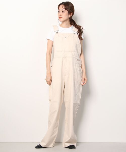 Wrangler(ラングラー)の「【Wrangler/ラングラー】OVERALL オーバーオール/カラーパンツ(サロペット/オーバーオール・メンズ・アイボリー・S/M/L/XL)」の2枚目の写真