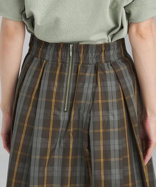 green label relaxing（グリーンレーベルリラクシング）の「メモリー チェック ギャザー スカート（スカート・レディース・ベージュ・38/36）」の11枚目の写真
