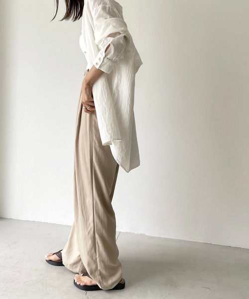 CANAL JEAN（キャナルジーン）の「RED CHOP WORKS(レッドチョップワークス) ヨウリュウガーゼシャツ（シャツ/ブラウス・レディース・ホワイト/ベージュ・38）」の4枚目の写真