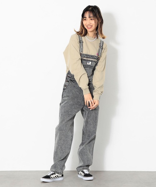 EDWIN(エドウィン)の「STEPMARK レトロオーバーオール(サロペット/オーバーオール・レディース・ライトブルー/ライトブラック・SMALL/MEDIUM/LARGE)」の15枚目の写真