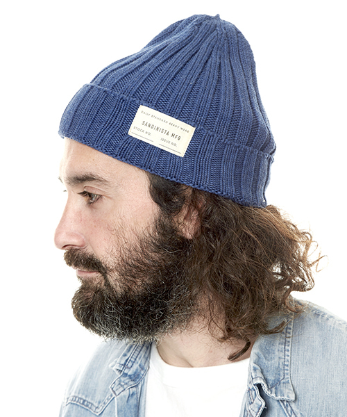 DAILY STANDARD by SANDINISTA(デイリースタンダードバイサンディニスタ)の「Daily Cotton Rib Knit Cap / コットンリブニットキャップ(ニットキャップ/ビーニー・メンズ・オフホワイト/ミント/ブルー/ネイビー/イエロー/マスタード/ブラック/オリーブ/チャコールグレー/ターコイズブルー/ホワイト/インディゴブルー/カーキ/グレー・FREE)」の11枚目の写真
