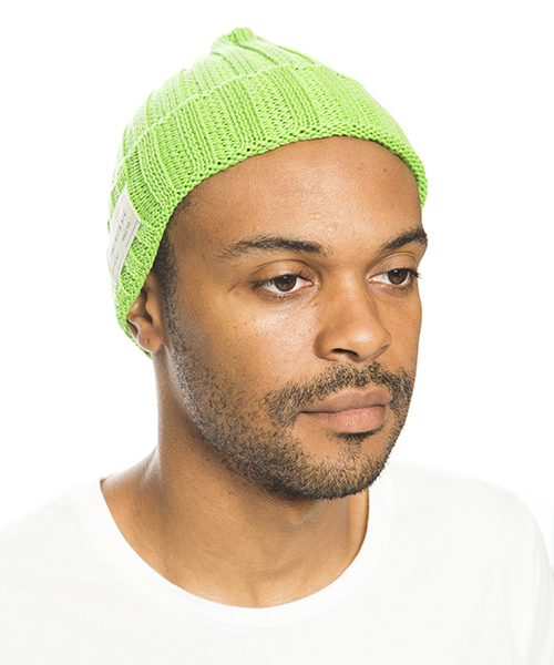 DAILY STANDARD by SANDINISTA(デイリースタンダードバイサンディニスタ)の「Daily Cotton Rib Knit Cap / コットンリブニットキャップ(ニットキャップ/ビーニー・メンズ・オフホワイト/ミント/ブルー/ネイビー/イエロー/マスタード/ブラック/オリーブ/チャコールグレー/ターコイズブルー/ホワイト/インディゴブルー/カーキ/グレー・FREE)」の8枚目の写真