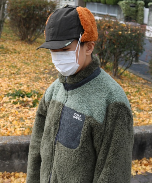 KRIFF MAYER(クリフメイヤー)の「ホッキョクCAP(キャップ・キッズ・ブラウン/カーキ/チャコール・MEDIUM)」の15枚目の写真