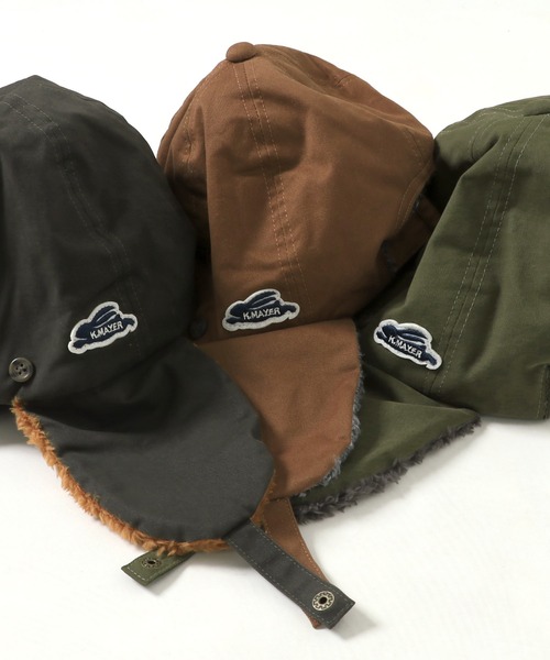 KRIFF MAYER(クリフメイヤー)の「ホッキョクCAP(キャップ・キッズ・ブラウン/カーキ/チャコール・MEDIUM)」の8枚目の写真