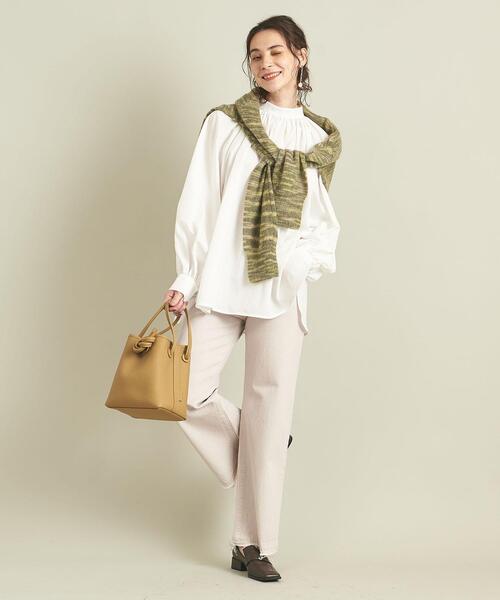 BEAUTY&YOUTH UNITED ARROWS（ビューティーアンドユースユナイテッドアローズ）の「BY バックボタンボリュームスリーブブラウス -ウォッシャブル- ∴◆（シャツ/ブラウス・レディース・ホワイト/ライトブルー/オリーブ/ピンク/ブラック・FREE）」の19枚目の写真