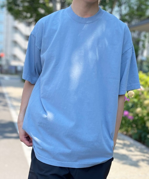 LOS ANGELES APPAREL(ロサンゼルスアパレル)の「【LOS ANGELES APPAREL】6.5オンス ガーメントダイ クルーネックTシャツ 1801GD UNTR(Tシャツ/カットソー・メンズ・ホワイト/ダークグリーン/グレー/ダークパープル/ブラック/ネイビー/ミント/グレイッシュブルー/サックスブルー系/ライトグレー系/グリーン/オフホワイト・XL/L/M/S)」の11枚目の写真