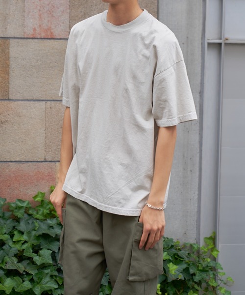LOS ANGELES APPAREL(ロサンゼルスアパレル)の「【LOS ANGELES APPAREL】6.5オンス ガーメントダイ クルーネックTシャツ 1801GD UNTR(Tシャツ/カットソー・メンズ・ホワイト/ダークグリーン/グレー/ダークパープル/ブラック/ネイビー/ミント/グレイッシュブルー/サックスブルー系/ライトグレー系/グリーン/オフホワイト・XL/L/M/S)」の17枚目の写真