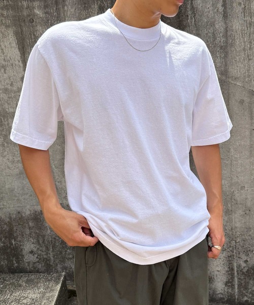 LOS ANGELES APPAREL(ロサンゼルスアパレル)の「【LOS ANGELES APPAREL】6.5オンス ガーメントダイ クルーネックTシャツ 1801GD UNTR(Tシャツ/カットソー・メンズ・ホワイト/ダークグリーン/グレー/ダークパープル/ブラック/ネイビー/ミント/グレイッシュブルー/サックスブルー系/ライトグレー系/グリーン/オフホワイト・XL/L/M/S)」の18枚目の写真