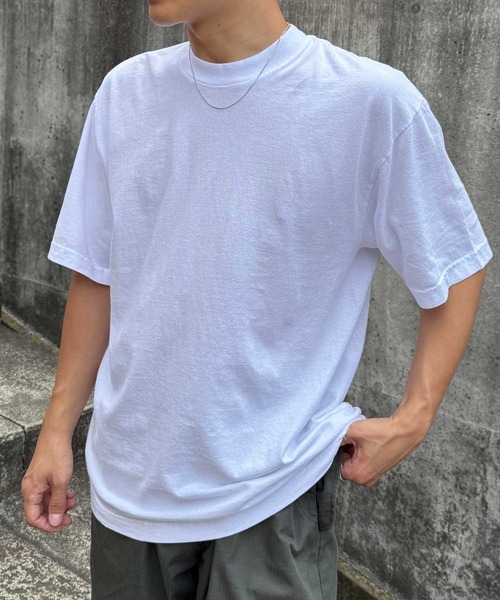 LOS ANGELES APPAREL(ロサンゼルスアパレル)の「【LOS ANGELES APPAREL】6.5オンス ガーメントダイ クルーネックTシャツ 1801GD UNTR(Tシャツ/カットソー・メンズ・ホワイト/ダークグリーン/グレー/ダークパープル/ブラック/ネイビー/ミント/グレイッシュブルー/サックスブルー系/ライトグレー系/グリーン/オフホワイト・XL/L/M/S)」の19枚目の写真