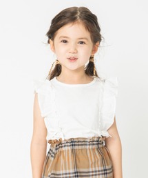 BRANSHES | 【プチプラ】吸水速乾袖フリル半袖Tシャツ(Tシャツ/カットソー)