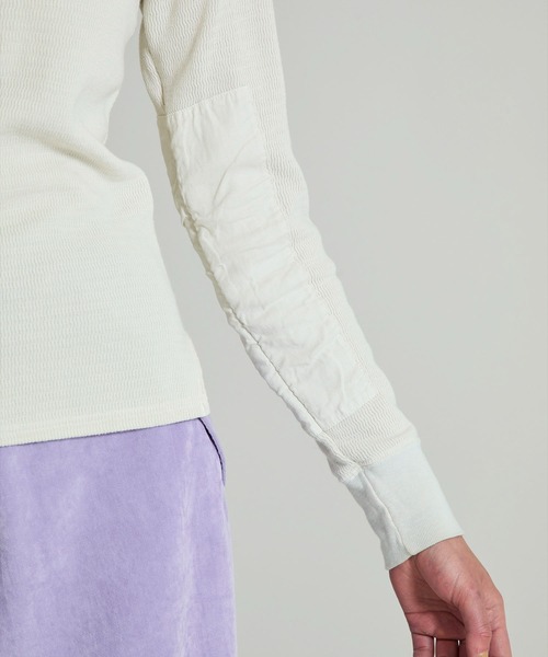 FILL THE BILL（フィルザビル）の「【FILL THE BILL(フィルザビル)】ウェーブサーマルコマンドシャツ 205-212042（Tシャツ/カットソー・レディース・ダークグリーン/アイボリー/ブラック・1）」の12枚目の写真