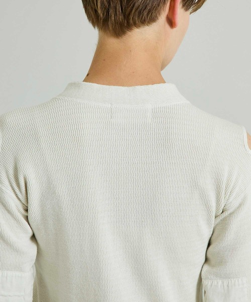 FILL THE BILL（フィルザビル）の「【FILL THE BILL(フィルザビル)】ウェーブサーマルコマンドシャツ 205-212042（Tシャツ/カットソー・レディース・ダークグリーン/アイボリー/ブラック・1）」の13枚目の写真