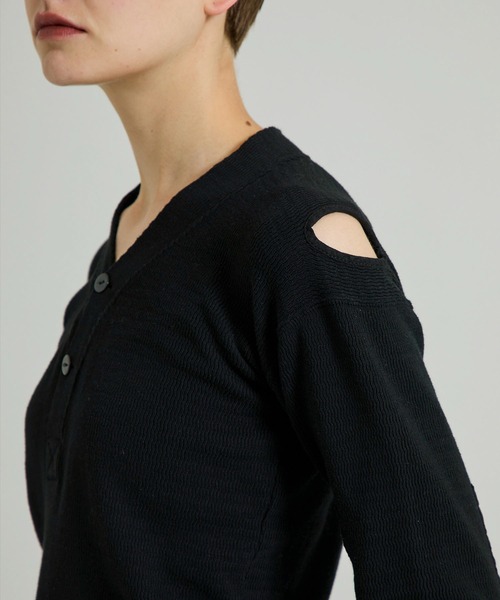 FILL THE BILL（フィルザビル）の「【FILL THE BILL(フィルザビル)】ウェーブサーマルコマンドシャツ 205-212042（Tシャツ/カットソー・レディース・ダークグリーン/アイボリー/ブラック・1）」の17枚目の写真