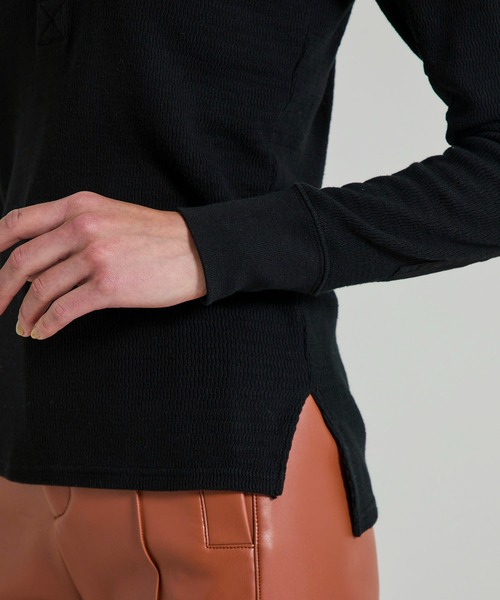 FILL THE BILL（フィルザビル）の「【FILL THE BILL(フィルザビル)】ウェーブサーマルコマンドシャツ 205-212042（Tシャツ/カットソー・レディース・ダークグリーン/アイボリー/ブラック・1）」の18枚目の写真