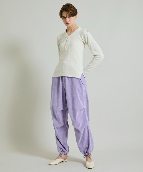 FILL THE BILL（フィルザビル）の「【FILL THE BILL(フィルザビル)】ウェーブサーマルコマンドシャツ 205-212042（Tシャツ/カットソー・レディース・ダークグリーン/アイボリー/ブラック・1）」の8枚目の写真